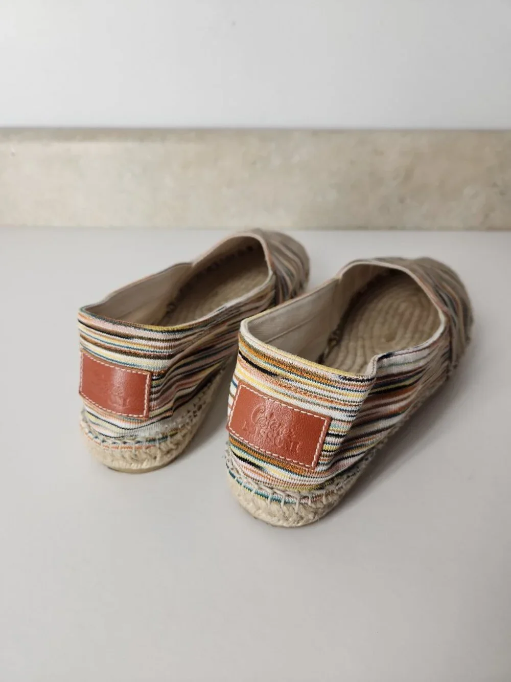 MISSONI Castaner Multicolor stripes espadrilles flats women's shoes 11 US  41 EU